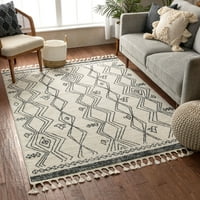 שטיח שטיח שטיח שבטי גיאומטרי אוסטן שטיח 9'3 12'6