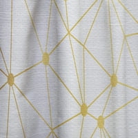 Designart 'Golden Lind Grid I' של לוח הווילון המודרני של אמצע המאה