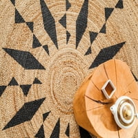 הר אנג 'י 8' שטיח שבטי קויטלהואק עגול