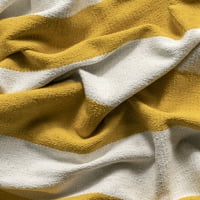 שטיח אזור פס כותנה נולום גרייסן, 9 '12', צהוב