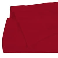 עמודי התווך ספירת חוט טיפול קל פרקל שטוח מיטת גיליון, מלא, אדום סדונה, חתיכה