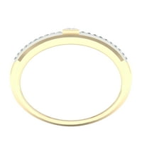 Imperial 1 6ct TDW Diamond 10k נסיכת זהב צהוב יהלום סוליטייר טבעת גברים
