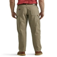 Wrangler® בגדי עבודה לגברים נינוחים מכנסיים כלי עזר עם כיסי רב-תועלת, מידות 32-44