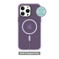 און. מארז טלפון תואם של Magsafe עבור iPhone Pro - Frosted Purple