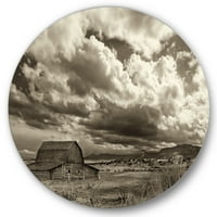 עיצוב עננים אחרי הגשם בערבה 'אמנות קיר מתכת מעגל מסורתית - דיסק של 11