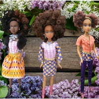 קווינס של חבילת בובות שחורות של אפריקה - Azeezah, Nneka & Wuraola