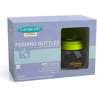 LANSINOH - 8.4 -OZ Momma בקבוקי תינוקות עם פטמות זרימה איטית 2PK, BPA בחינם