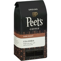 Peet's Coffee® קולומביה כהה קפה צלי קפה טחון. תיק סטנד-אפ