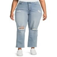 סלבריטאי ג'וניור ורוד עלייה נמוכה הרס ג'ינס ישר, בגדלים 1-21