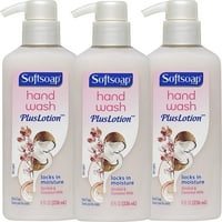 Softsoap Wash Wash Plus משאבת קרם, סחלב וחלב קוקוס - עוז, חבילה