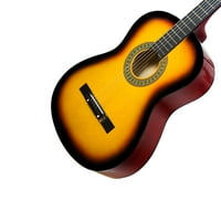 עליית מסור לפי חפיסת הגיטרה האקוסטית של מיתרי הפלדה בגודל פטיט.