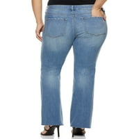 סופיה ג'ינס נשים פלוס גודל MARISOL BOOTCUT ג'ינס אמצע הגובה