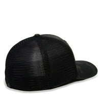 גשש גביע כובע סגנון בייסבול גמיש, שחור קאם אפור כהה, S M
