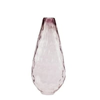 14 דמעה בצורת מאובק סגול אומברה מרקם יד זכוכית מנופחת אגרטל