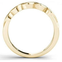 טבעת אופנה זהב צהוב 10 קראט ט. וו יהלום