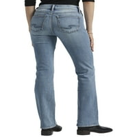 סילבר ג'ינס ושות 'סוקי סוקי אמצע עלייה דק ג'ינס, מידות המותניים 24-36