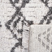 שטיח אזור גיאומטרי של אוגוסטין סטיוארט, אפור שנהב, 5 '7'7