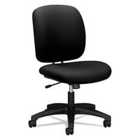 כיסא המשימות של Hon Comfortask, תומך עד LBS, מושב שחור, גב שחור, בסיס שחור
