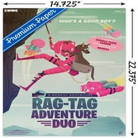 Fortnite - Mark Borgions Tag Tag Adventure Duo Poster עם Pushpins, 14.725 22.375