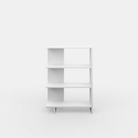 עדה עיצוב הבית ריהוט ריהוט מדף פתוח פופפה לבנה ארון ספרים מודרני