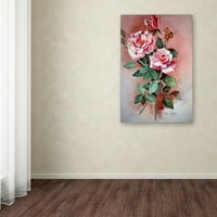 סימן מסחרי אמנות 'ורוד ורדים' אמנות קנבס מאת אריה ריינהרדט טיילור